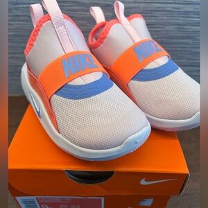 NWT Nike Flex Runner 4 (TD) Pink Foam Toddler Girl's Slip On Sneakers 9C new